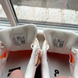 Nike White and Orange Athletic Shoes